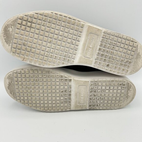 Steve Madden Black Legacy Quilted Slip-On Sneakers Womens 8M Comfort - Picture 8 of 8